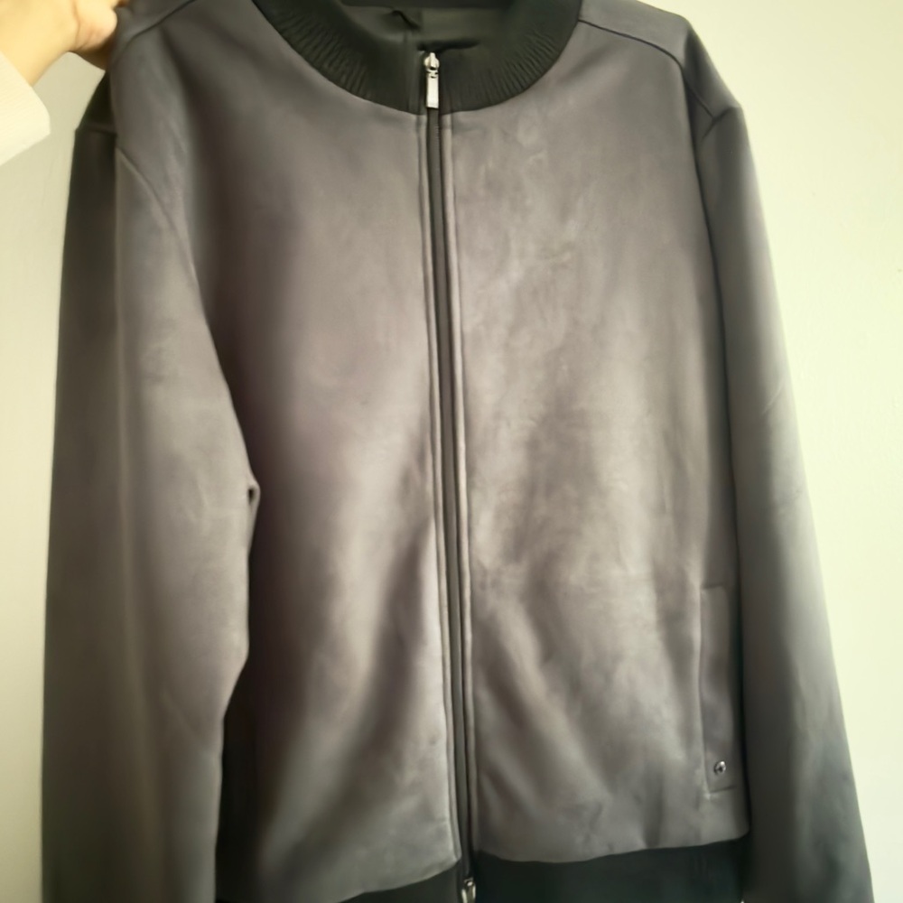 Robert Barakett Dark Gray Bomber Jacket